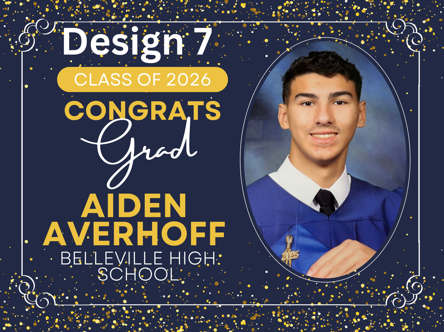 Graduation Lawn Signs w/Stake: 24 x 18in