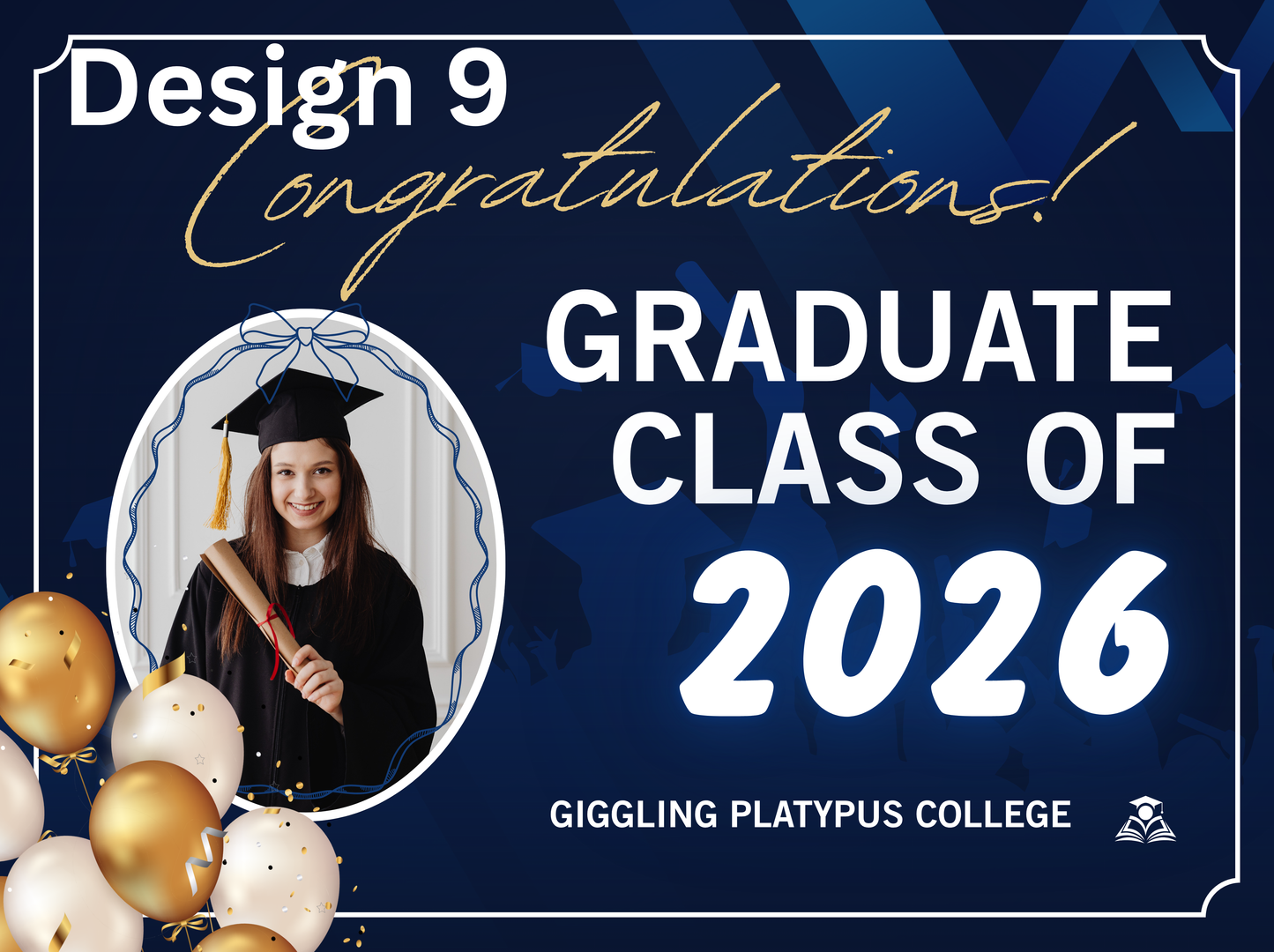 Graduation Lawn Signs w/Stake: 24 x 18in