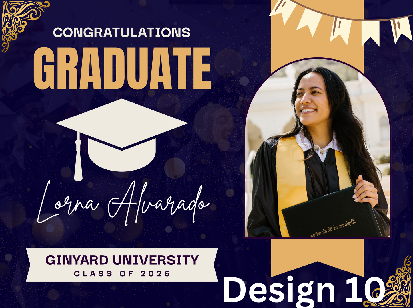 Graduation Lawn Signs w/Stake: 24 x 18in