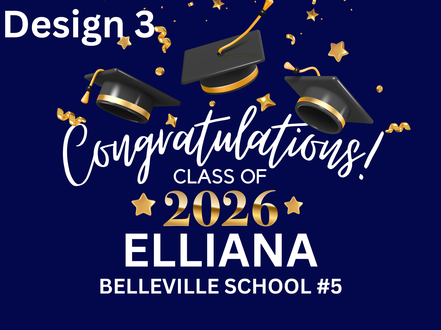 Graduation Lawn Signs w/Stake: 24 x 18in