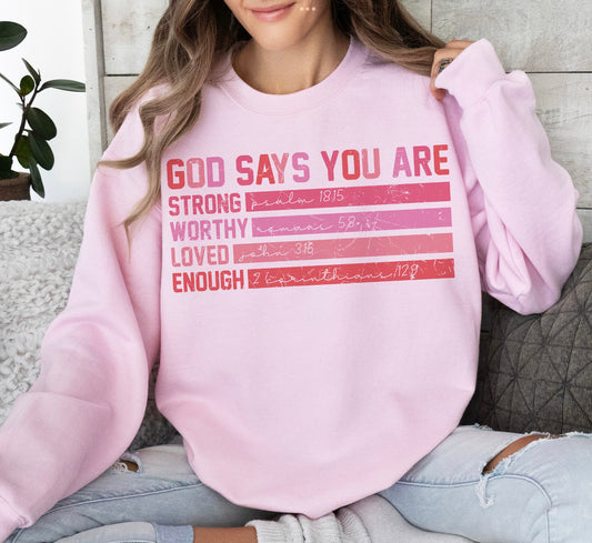 GOD says you are…